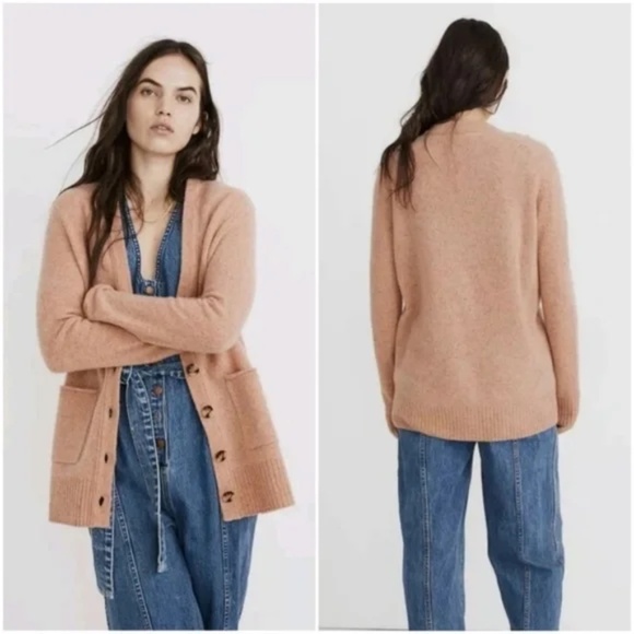 Madewell Donegal Maysfield Cardigan Sweater Button Front Merino Wool Size XS - Picture 7 of 7